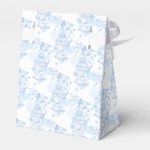 青アクアバード感謝していユー結婚式の引き出物テントボックス フェイバーボックス (裏面サイド)