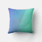 青アクアモダン&ターコイズ幾何学階調 クッション (裏面)