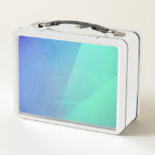 青アクアモダン&ターコイズ幾何学階調 メタルランチボックス (裏面)