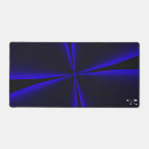 青アクセント幾何学的クローバーリーフマウスパッドマット