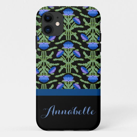 青アザミ Case-Mate iPhoneケース (裏面)