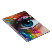 青アート目 ノートブック (右側)