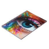 青アート目 ノートブック (左側)