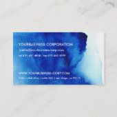 青アート/水色パステル 名刺 (裏面)