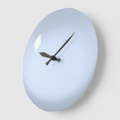 青ア淡い色のクリル ラージ壁時計 (傾斜)