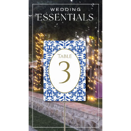 青イタリアンの結婚テーブル番号 テーブルナンバー