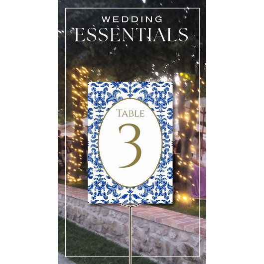 青イタリアンの結婚テーブル番号 テーブルナンバー