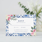 青イタリアンフローラ乳房Mia応答カード 出欠カード (スタンド正面)