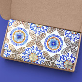 青イタリアンモザイク 薄葉紙