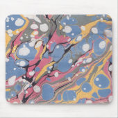 青イタリアン大理石パターン マウスパッド (正面)