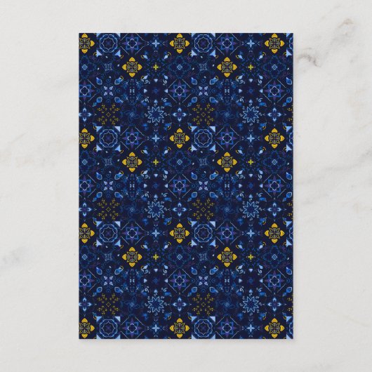 青イタリアン瓦の水色レモ結婚ン詳細 エンクロージャーカード (裏面)