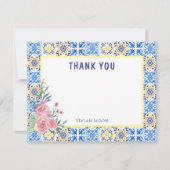 青イタリアン瓦乳房空白の血 サンキューカード (正面)