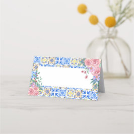 青イタリアン瓦乳房空白の血 プレイスカード