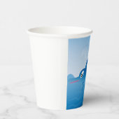 青イルカ 紙コップ (右)