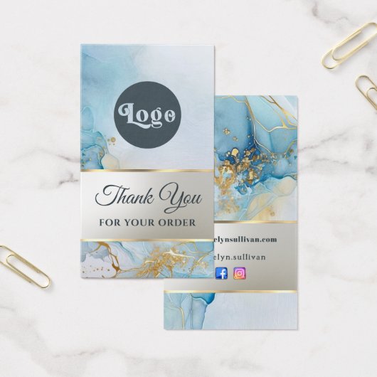 青インク大理石パッケージの挿入 (オフィス)