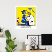 青インフルエンザ ポスター (ホームオフィス)