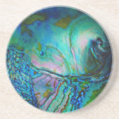 青イ貝殻 コースター (正面)