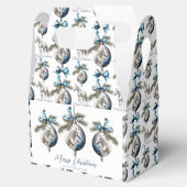 青エレガントいクリスマスの白馬 フェイバーボックス (オープン)