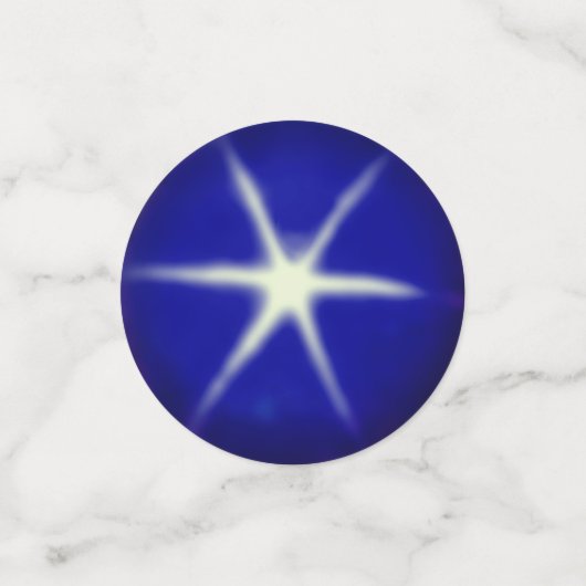 青エレガントいサファイア宝石 コンフェッティ (スモール正面)