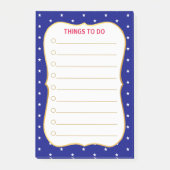 青エレガントい星を目指す ポストイット (正面)