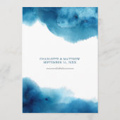 青エレガントい水結婚色 メニュー (裏面)