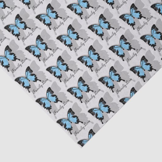 青エレガントい裏蝶シャドーモノグラム 薄葉紙 (詳細)