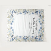 青エレガントい野結婚花の写真の背景 タペストリー