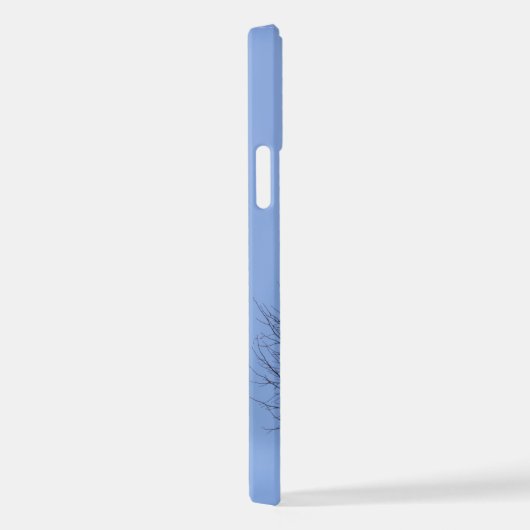 青エレガントいiPhone 12 iPhoneケース (右側面)