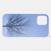 青エレガントいiPhone 12 iPhoneケース (裏面横)