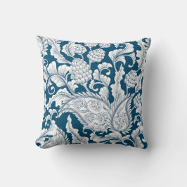 青エレガントと白のパイナップル クッション