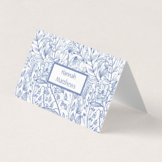 青エレガントと白のフローラ