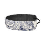 青エレガントと白の大理石の渦巻き アスレチックヘッドバンド (右)