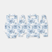 青エレガントと白の牡丹 フェイバーボックス (折り畳みなし)