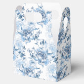 青エレガントと白の牡丹 フェイバーボックス (オープン)