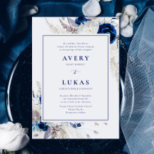 青エレガントと白の花結婚の