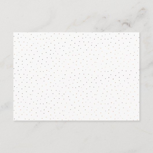 青エレガントと白(ドット付き結婚詳細) エンクロージャーカード (裏面)