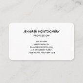 青エレガントと金ゴールドのアガ縁どテ 名刺 (裏面)