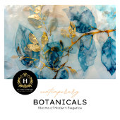 青エレガントと金ゴールドの葉組織の分離 薄葉紙