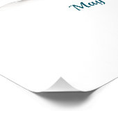 青エレガントと銀の冬のワンダーランド ポスター (コーナー)