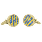 青エレガントと黄色のウクライナインスパイア平和 ネクタイ