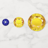 青エレガントと黄色の宝石 コンフェッティ (裏面)