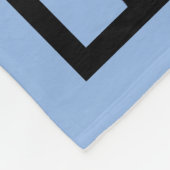 青エレガントと黒のダマエレガントスク フリースブランケット (角)