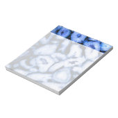 青エレガントは青い宝石の青い石英を上げる ノートパッド (回転)