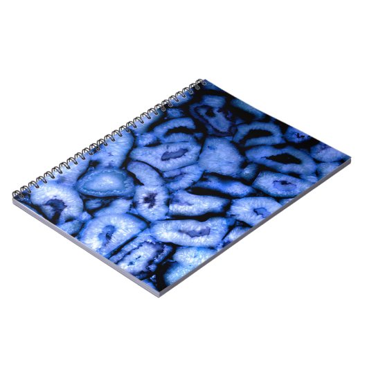 青エレガントは青い宝石の青い石英を上げる ノートブック (左側)