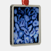 青エレガントは青い宝石の青い石英を上げる メタルオーナメント (右)