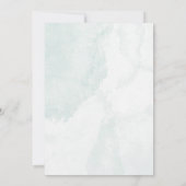 青エレガントカスタマイズブライダルシャワー 招待状 (裏面)