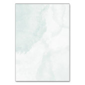 青エレガントカスタマイズ結婚の テーブルナンバー (裏面)