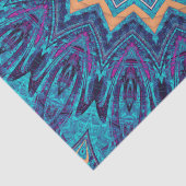 青エレガントカッコいい曼荼羅カーペットパターン 薄葉紙 (詳細)