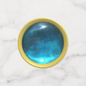 青エレガントサファイアジェム コンフェッティ (スモール正面)