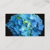 青エレガントティール(緑がかった色)フローラアジサイ青バラ エンクロージャーカード (裏面)
